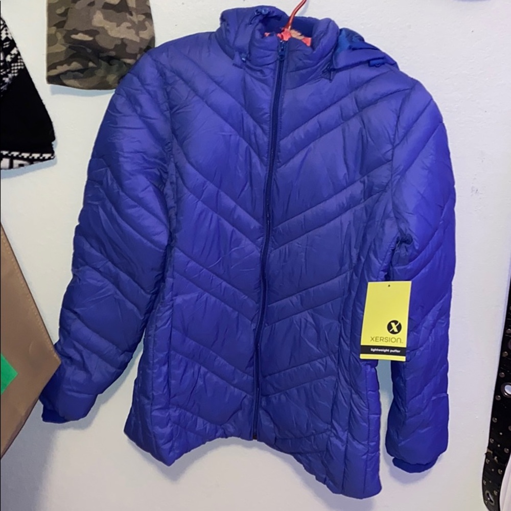 Electric blue winter jacket